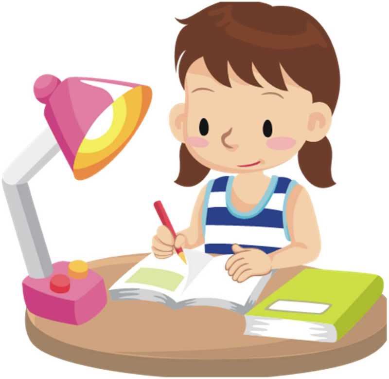 Girl at desk Girl at desk